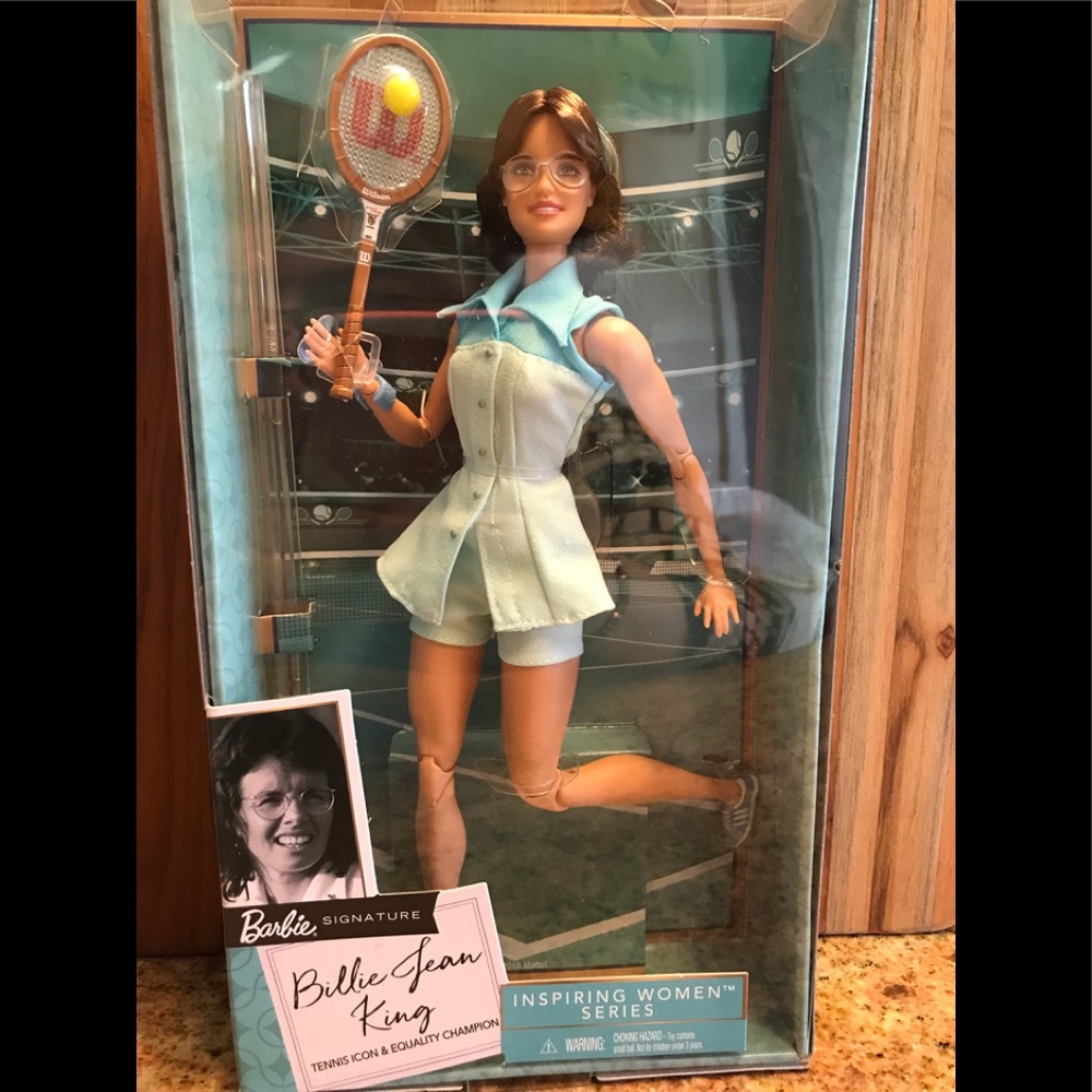 Barbie Inspiring Women Series “Billie Jean King” Collectible Barbie Doll.